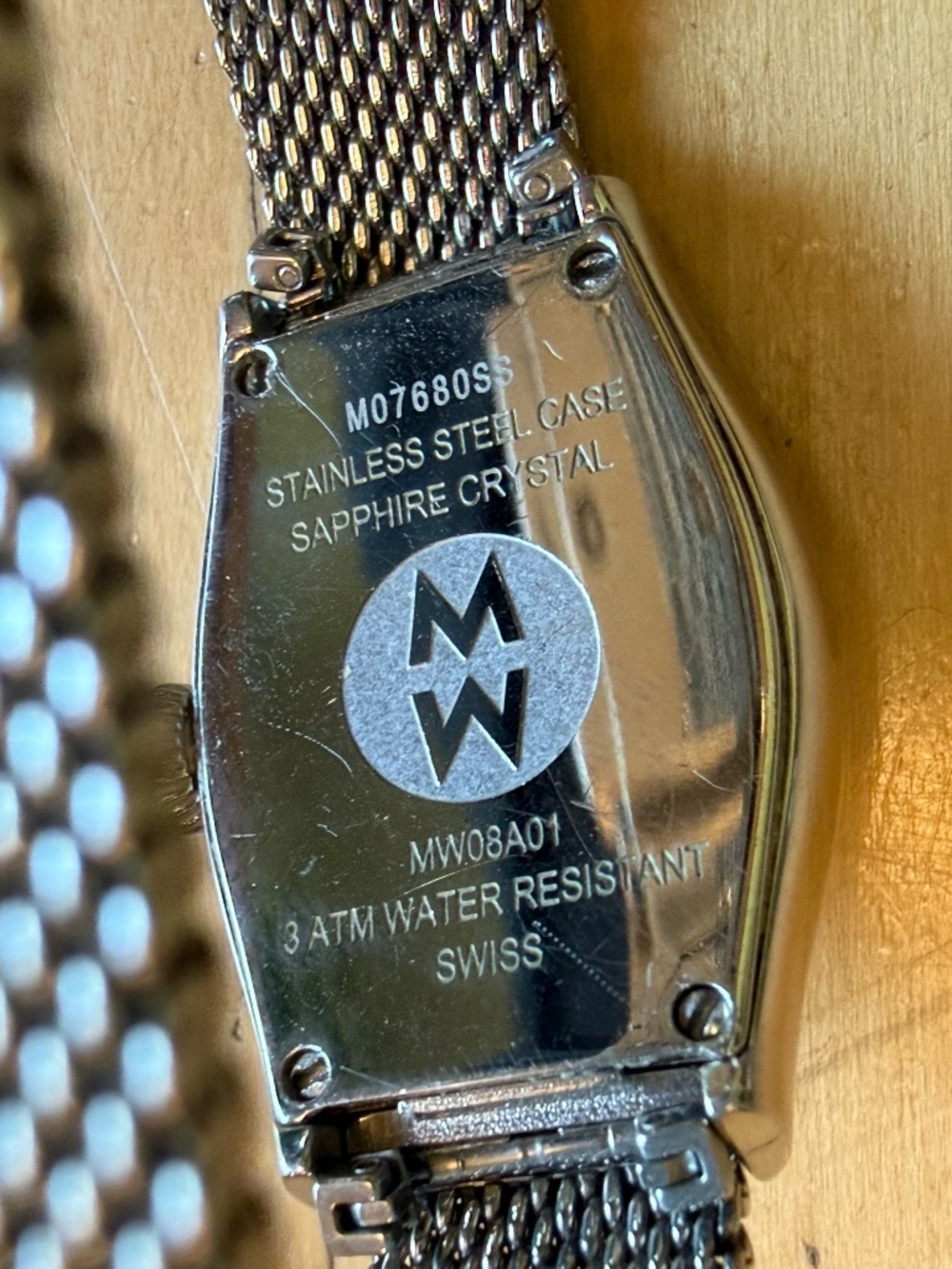 Michele Coquette Mesh 12 SS watch - Picture 4 of 6